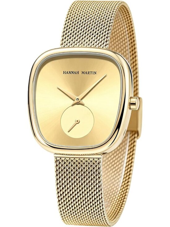 Accessories - Women's Gold Analog Quartz Stainless Steel Vintage Rectangular Luxury Watch